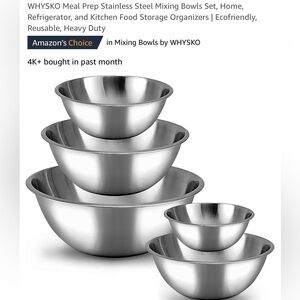 Whysko bowls set of 5 meal prep